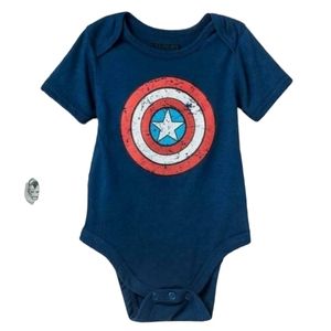 Baby Boys' Marvel Superhero Short Sleeve Bodysuit, 0-3 mos
